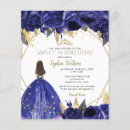 Search for royal blue princess sweet 16 invitations Tiara