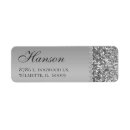 Search for silver glam return address labels Birthday