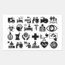 Search for medical icons stickers Doctor