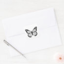 Search for white butterfly stickers Black and white