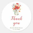 Search for mason jar bridal shower stickers Thank you