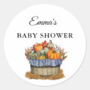 Search for little pumpkin baby shower stickers Minimalist