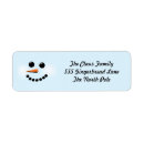 Search for snowmen return address labels Snowflakes
