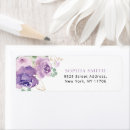 Search for purple rose return address labels Lilac
