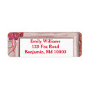Search for red and purple return address labels Flowers