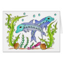 Search for blue shells postcards Sealife