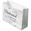 Search for silver gift bags Navy blue