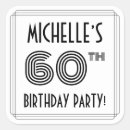 Search for 60th party stickers Stylish