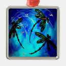 Search for dragonflies christmas tree decorations Blue