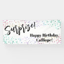 Search for surprise birthday party banners Colourful