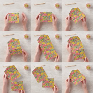 Search for floral pattern invitations Blue
