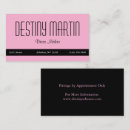 Search for contact business cards Pink