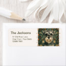 Search for miniature schnauzer return address labels Cute
