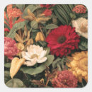 Search for vintage botanical illustration stickers Red