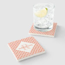 Search for coral coasters Monogrammed