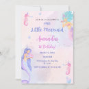 Search for mermaid editable invitations Watercolor