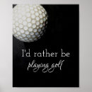 Search for white golf ball posters Black and white