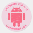 Search for kids robot stickers Pink