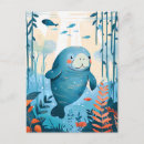 Search for manatee postcards Ocean