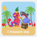 Search for cartoon parrot stickers Illustration