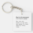 Search for hairdresser key rings Hair stylist