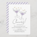 Search for purple martini invitations Modern