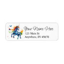 Search for rainbow butterfly return address labels Colourful