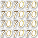 Search for platinum stickers 70 years
