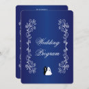Search for royal blue wedding programmes Order of service