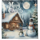 Search for snowman shower curtains Winter