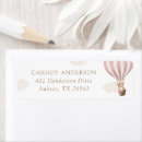 Search for hot air balloon return address labels Girl baby shower