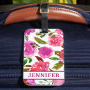 Search for floral luggage tags Girly