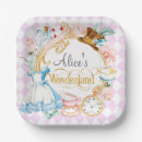 Search for tea party paper plates Alice in wonderland