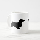Search for long haired dachshund mugs Silhouette