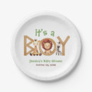 Search for safari plates Baby shower