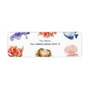 Search for pearls return address labels Watercolor