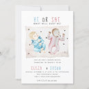 Search for modern gender reveal invitations What will baby be