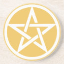 Search for wicca coasters Pentagram