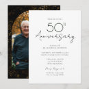 Search for 50th wedding anniversary invitations Black and gold