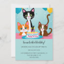 Search for cartoon cat invitations Cute