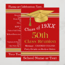 Search for red class reunion invitations White