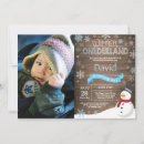 Search for winter onederland invitations Snowman