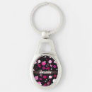 Search for stars pattern key rings Black