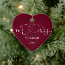 Search for burgundy christmas tree decorations Newlywed