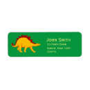 Search for stegosaurus return address labels Birthday party
