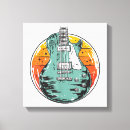 Search for electric guitar canvas prints Retro
