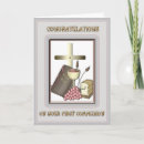 Search for first holy communion congratulations cards Cross