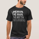 Search for lineman mens tshirts Electricity