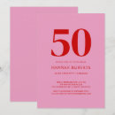Search for red fifty and fabulous invitations 50th