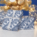 Search for damask wrapping paper Navy blue